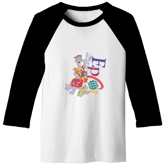 Retro Disney Figment Epcot  Baseball Tees, Figment Epcot Center Baseball Tees