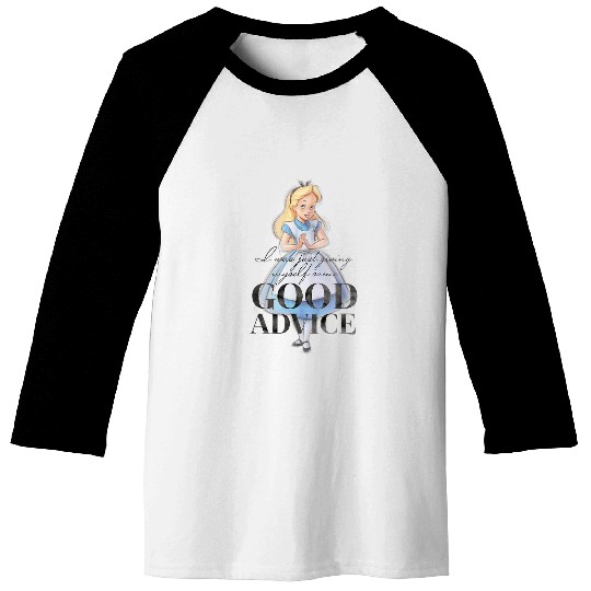Disney 100th Anniversary Alice In Wonderland - Classic Fit Grey Short Sleeve Baseball Tees