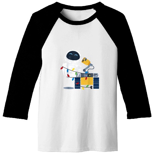 Disneyy Pixarr Wall-E Eve Christmas Light Wrap Baseball Tees