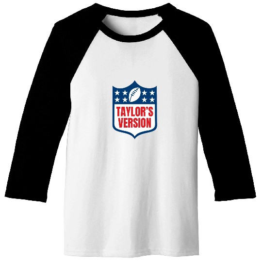 taylorr_S VERSION taylorr Swift + Travis Kelce Football Era Baseball Tees