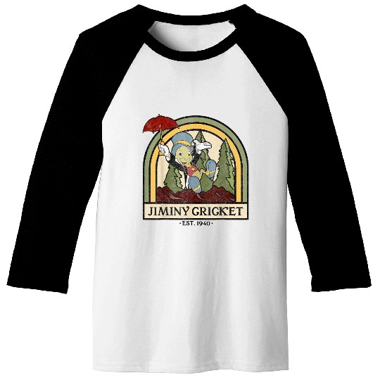 disneys Pinocchio Jiminy Cricket Established 1940 Baseball Tees