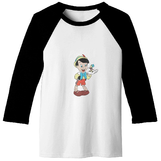 disneys Pinocchio And Jiminy Cricket Baseball Tees