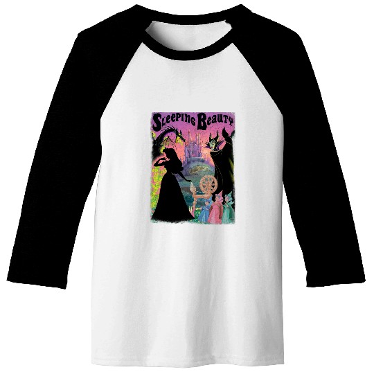 Disney Sleeping Beauty Aurora Maleficent Poster Baseball Tees