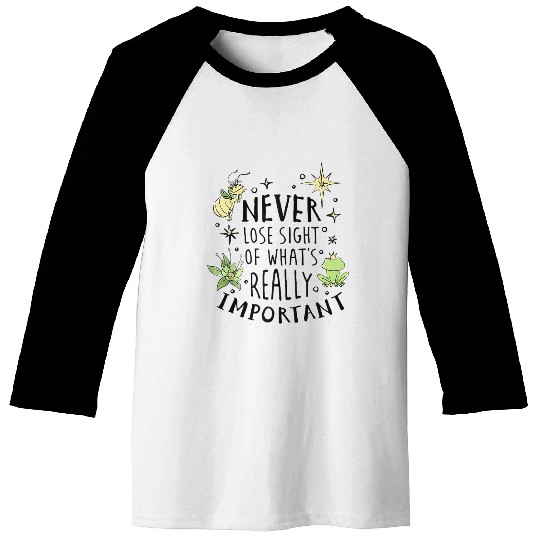 Disneyss The Princess The Frog Never Lose Sight Text Baseball Tees
