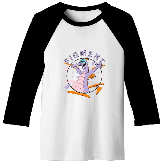 Disney Figment Retro 90's Portrait Baseball Tees,Epcot Figment Baseball Tees