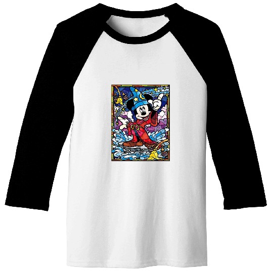 Disney Sorcerer Mickey Baseball Tees, Mickey Mouse Magic
