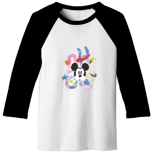Disney Mickey Mouse Oh Boy Summer Beach Vacation Surprise Baseball Tees