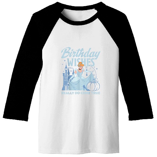 Disney Princess - Cinde Birthday Wishes Come True Baseball Tees