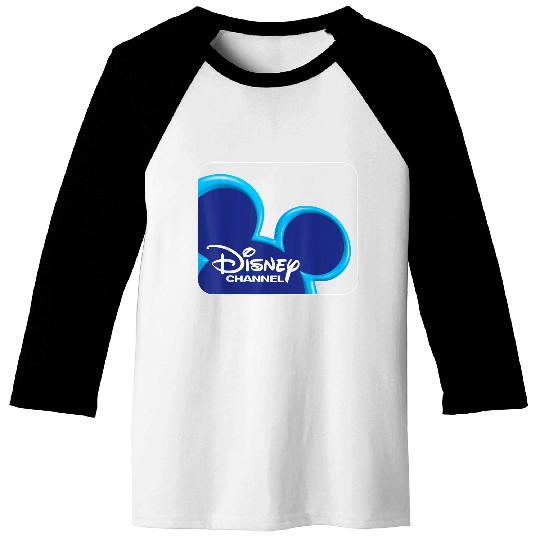 Disney Channel  Mickey Mouse Blue 2000s Logo Baseball Tees