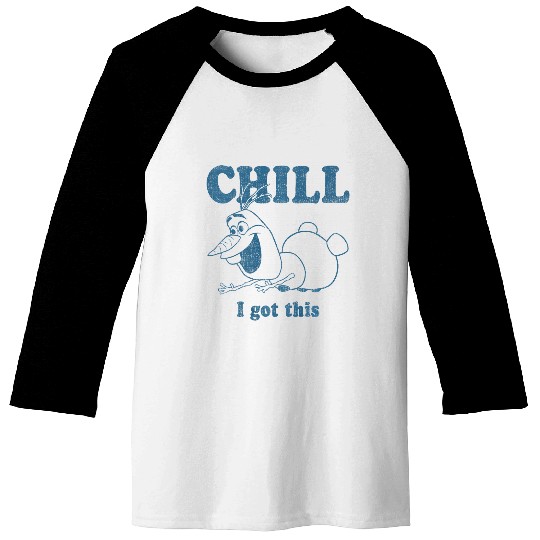 disney frozens Olaf Chill I Got This Portrait Premium Baseball Tees