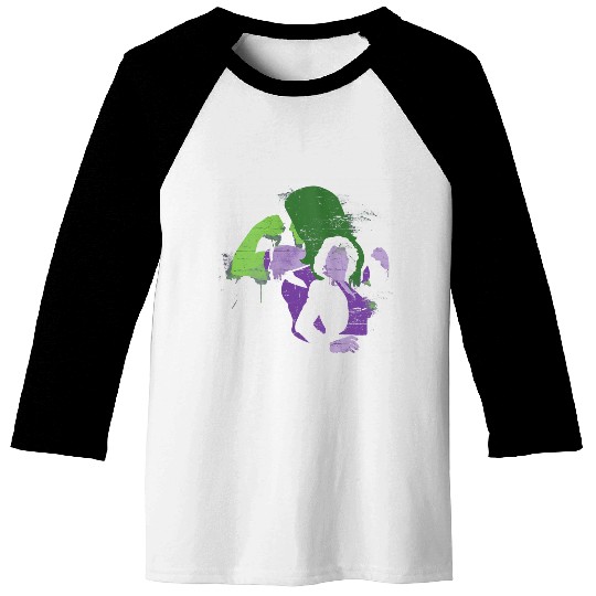 Marvels Studios She hulk Jennifer Walters Spray Paint Disneyss+ Baseball Tees