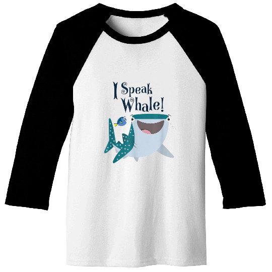 Disneyss Pixars Finding Dory Destiny Dory I Speak Whale Logo Baseball Tees
