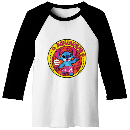 Disney Lilo And Stitch Aquarius Zodiac Baseball Tees