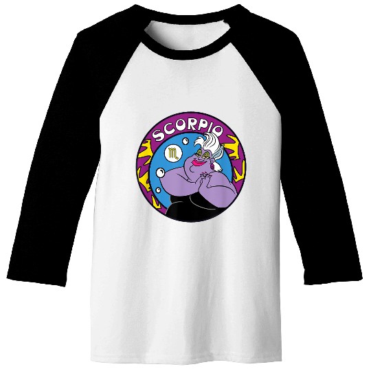 Disney Villains Ursula Scorpio Zodiac Baseball Tees