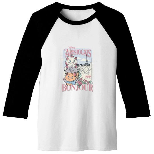 Disney The Aristocats Bonjour Paris Since 1979  Ad Baseball Tees