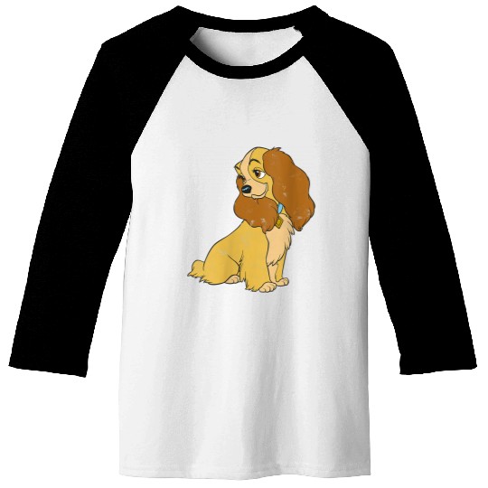 Disneyss Lady And The Tramp Lady Simple Portrait Baseball Tees
