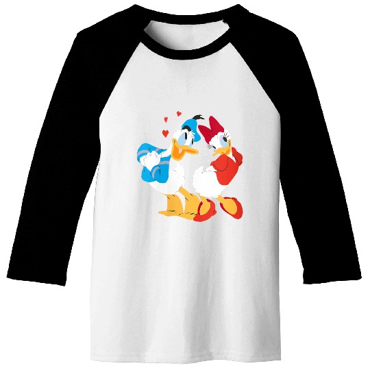 Disneyss Donald And Daisy Sweethearts Valentines Day Baseball Tees