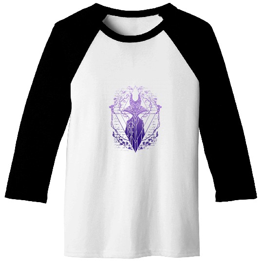 Disney Sleeping Beauty Maleficent Fade Triangle Baseball Tees