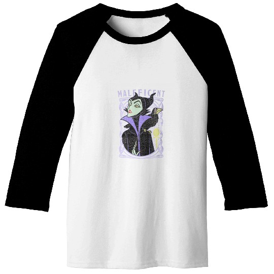 Disney Sleeping Beauty Maleficent Old School Pos Baseball Tees