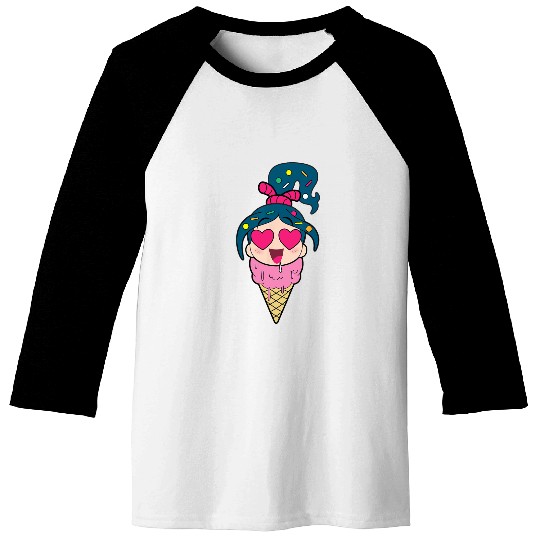 Disney Ralph Breaks the Internet Vanellope Ice Cream Baseball Tees