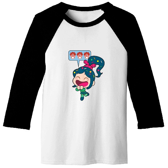 Disney Ralph Breaks the Internet Laughing Vanellope Baseball Tees