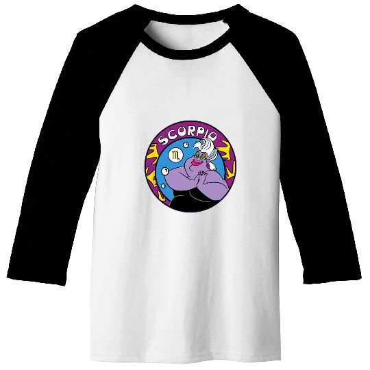 Disney Villains Ursula Scorpio Zodiac Baseball Tees