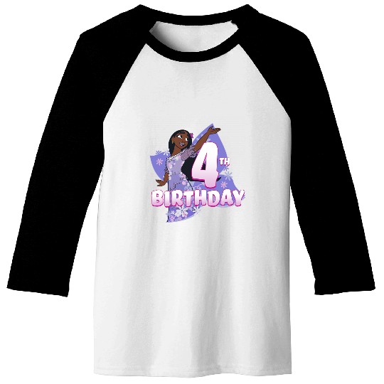 Disney Encanto Isabela 4th Birthday Baseball Tees