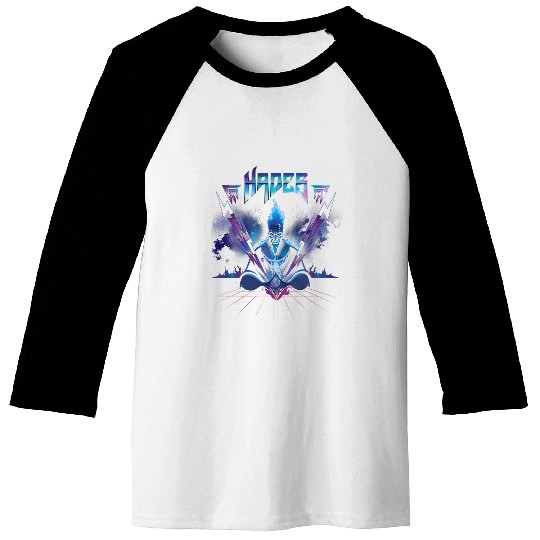 Disney Villains Hades Rock Portrait Baseball Tees