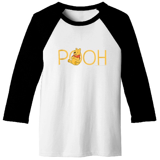 Disneyss Winnie The Pooh Classic Lettering Baseball Tees