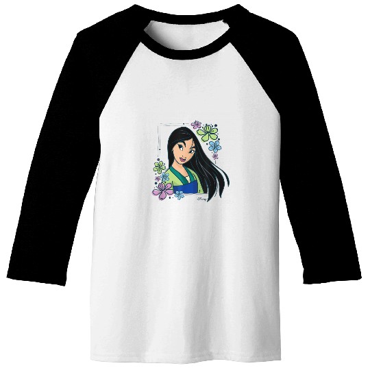 Disney Princess Mulan Flowers Baseball Tees