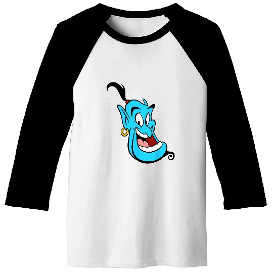 Disney Aladdin Genie Smiling Head Shot Portrait Baseball Tees