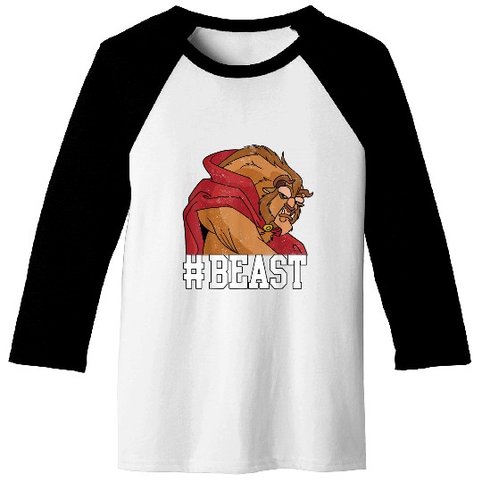 Disneyss Beauty And The Beast beast Big Faces Portrait Baseball Tees