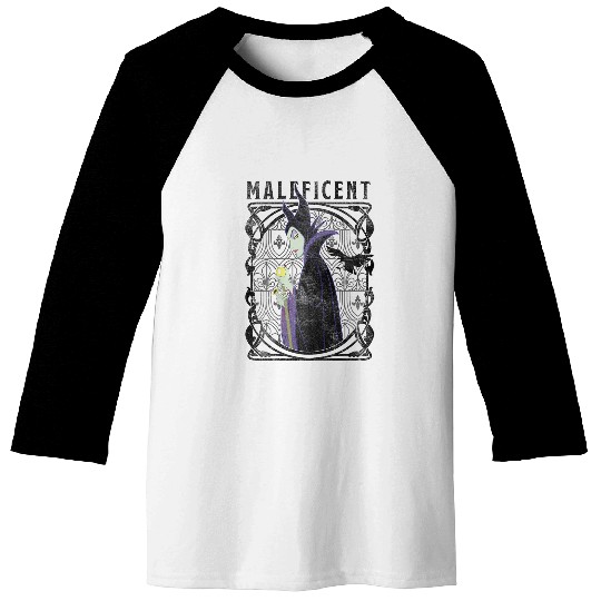 Disneyss Villains Maleficent Side Look Poster Baseball Tees
