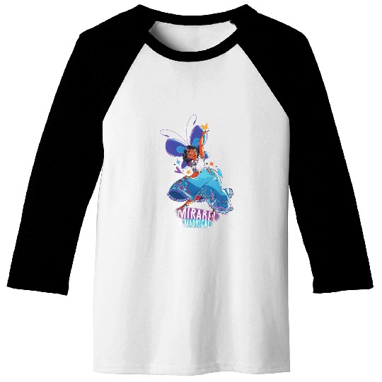 Disney Encanto Mirabel Colorful Vibes Butterfly Dance Baseball Tees