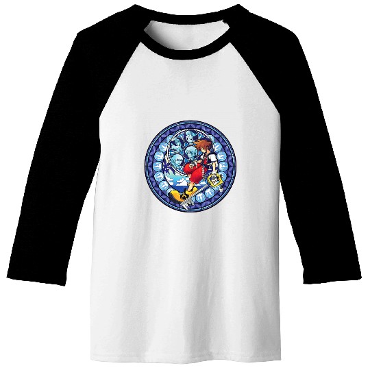 Disney Kingdom Hearts Sora Keyblade Mosaic Baseball Tees