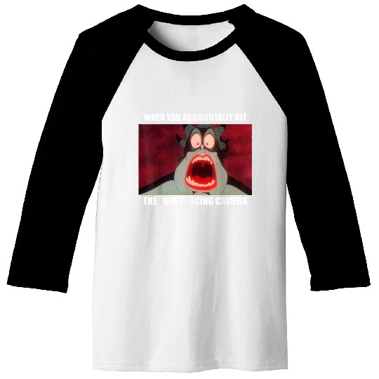 Disneyss The Little Mermaid Ursula Front facing Camera Meme Baseball Tees