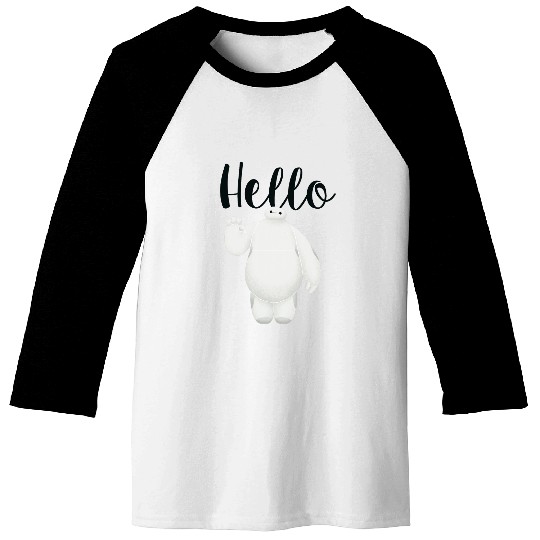 Disney Big Hero 6 Baymax Hello Wave Graphic Baseball Tees