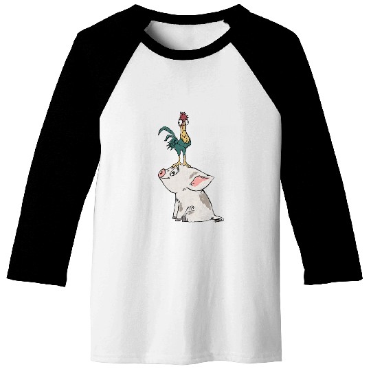 Disney Moana Hei Hei Standing Head Graphic Baseball Tees