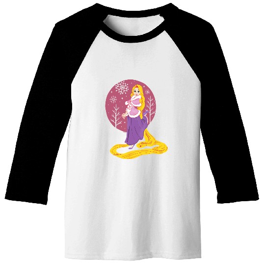 Disney Princess Rapunzel Tangled Winter Holiday Christmas Baseball Tees