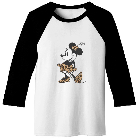 Disney Minnie Mouse Cheetah Print Outfit Baseball Tees