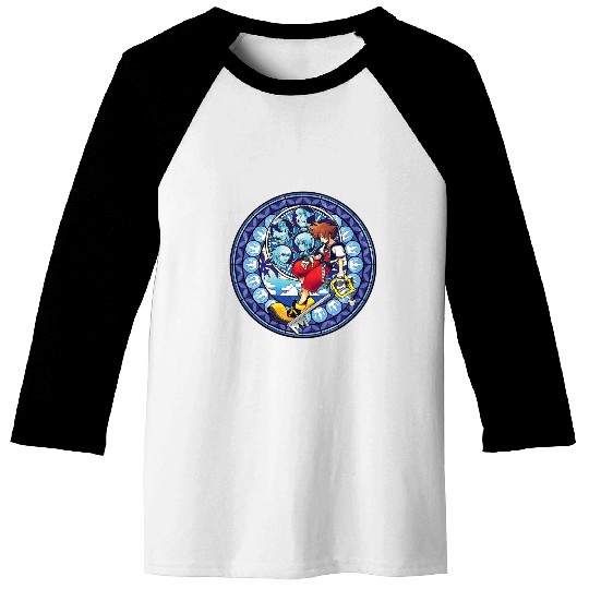 Disney Kingdom Hearts Sora Keyblade Mosaic Baseball Tees