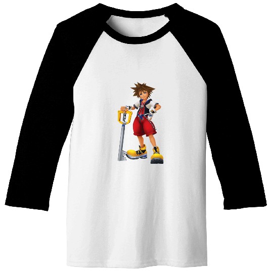 Disneyss Kingdom Hearts Sora Key Blade Baseball Tees