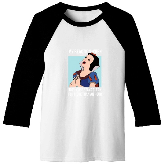 Disney Princess - Snow White House Stays Clean Meme Baseball Tees