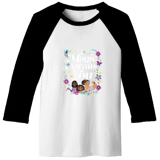 Disneyss Encanto Magic Awaits You Group shots Poster Baseball Tees