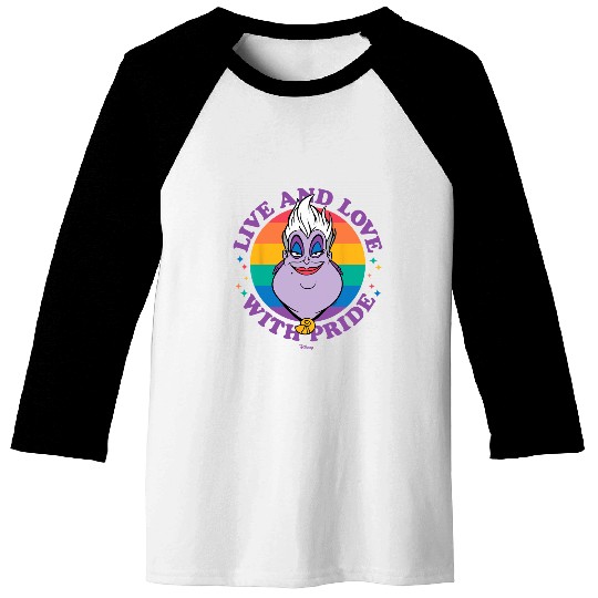 Disney Villains - Ursula Live And Love With Pride Baseball Tees