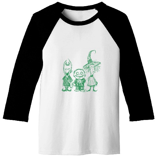 Disney The Nightmare Before Christmas Boogie’s Trio 2-Sided Baseball Tees