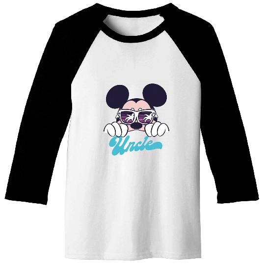Disney Mickey And Friends Mickey Summer Vibes Uncle Logo Baseball Tees
