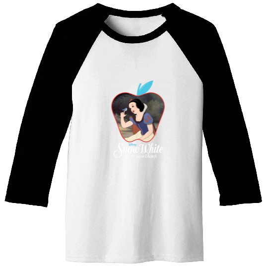 Disney Princess - Snow White Apple Silhouette Baseball Tees