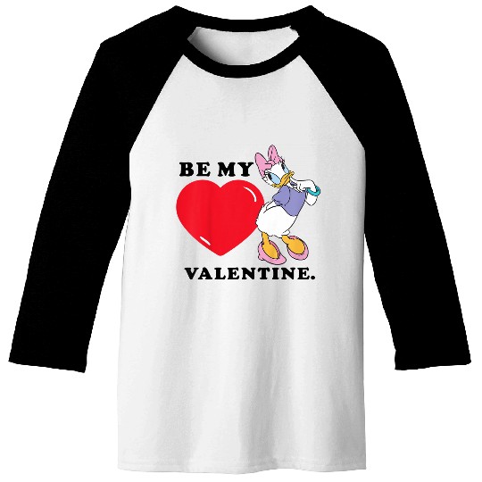 Disneyss Be My Valentine Daisy Duck Baseball Tees