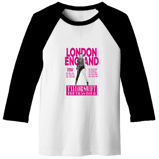 Eras Tour - London, - Pink Baseball Tees